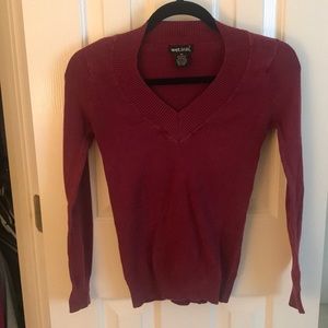 Burgundy sweater